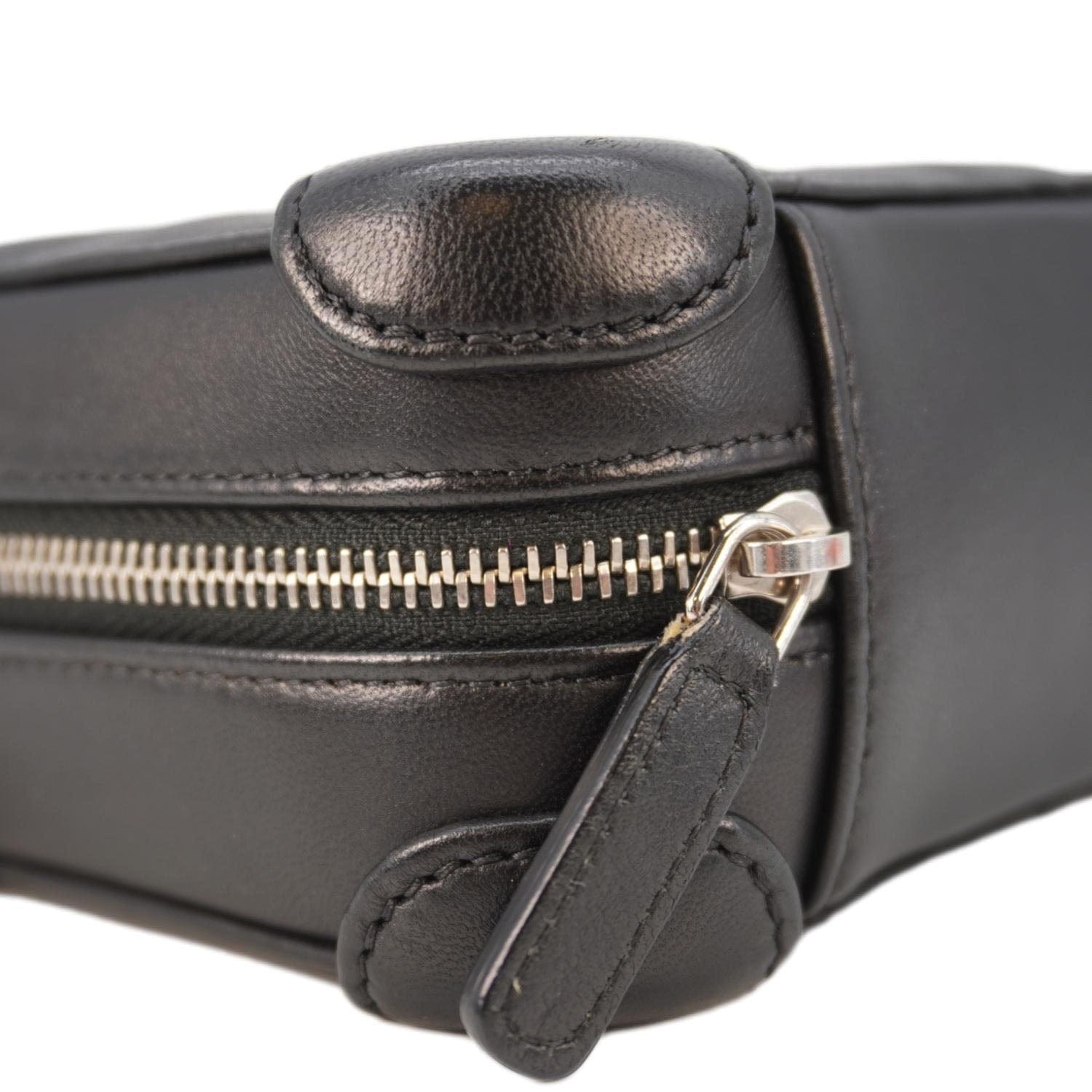 Chanel CC Quilted Leather Camera Crossbody Bag Black