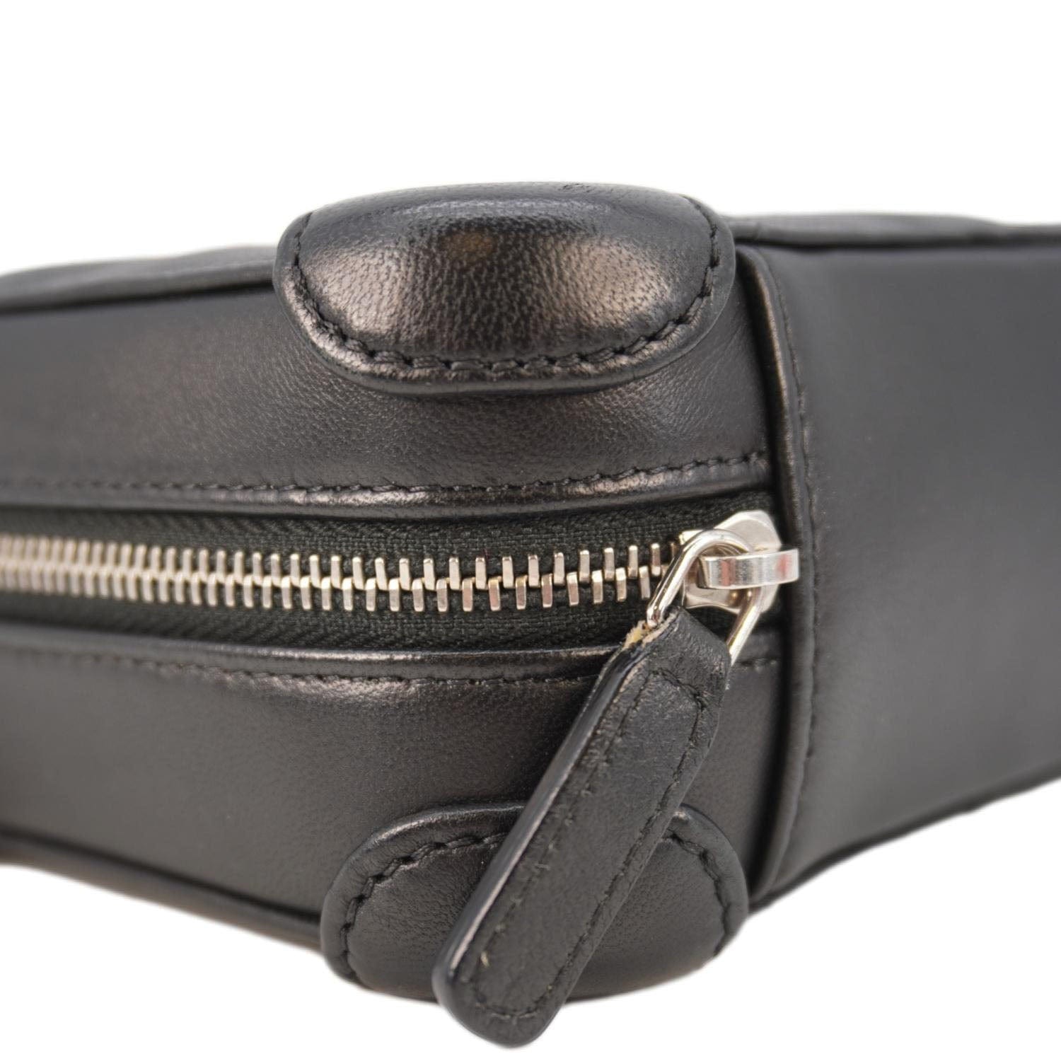 Chanel CC Quilted Leather Camera Crossbody Bag Black