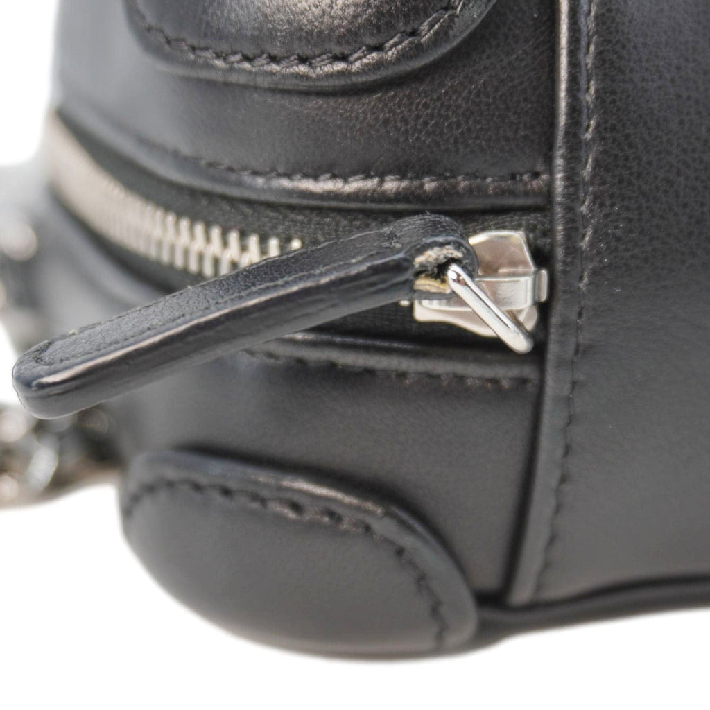 Chanel CC Quilted Leather Camera Crossbody Bag Black