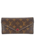 LOUIS VUITTON Josephine Monogram Canvas Wallet Brown
