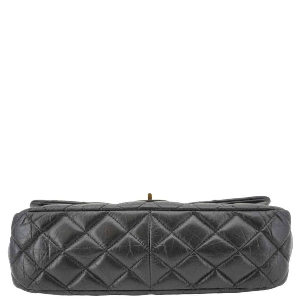Chanel 2.55 Reissue Hanger Flap Quilted Leather Crossbody Bag Black