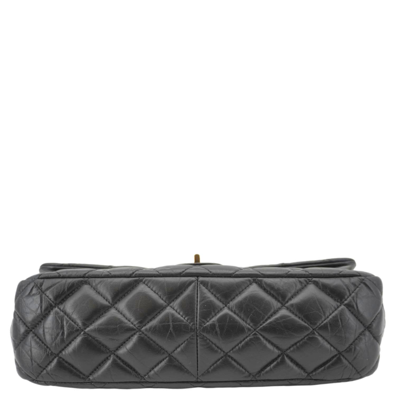 Chanel 2.55 Reissue Hanger Flap Quilted Leather Crossbody Bag Black
