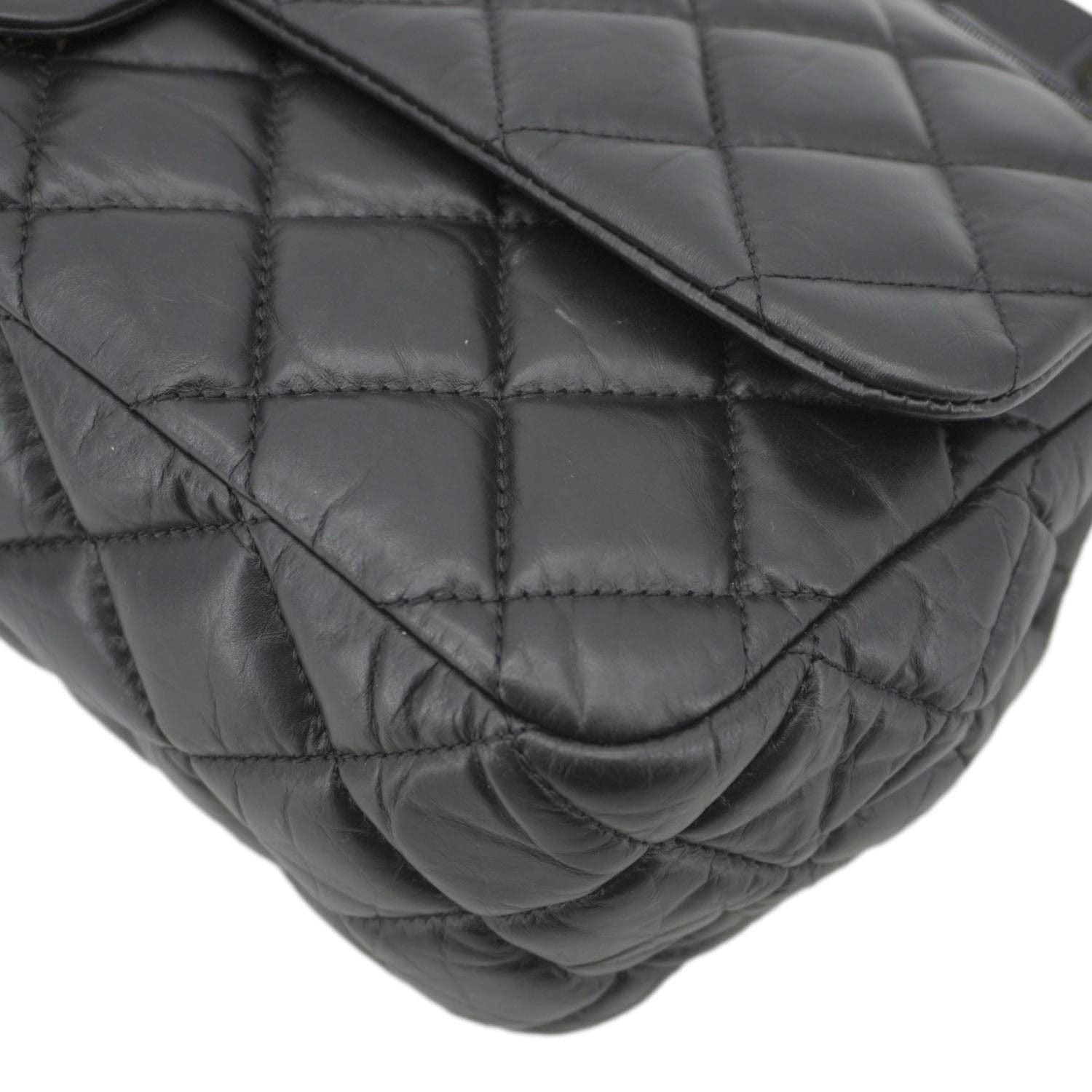 Chanel 2.55 Reissue Hanger Flap Quilted Leather Crossbody Bag Black