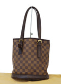 LOUIS VUITTON Damier Canvas Brown Marais Bucket Bag CC301
