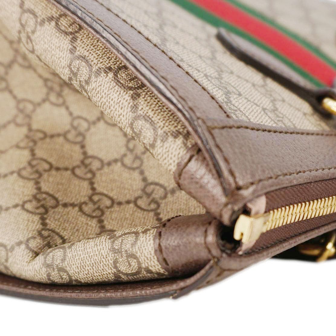 GUCCI Ophidia Medium Gucci Supreme Tote Shoulder Bag Beige 524537