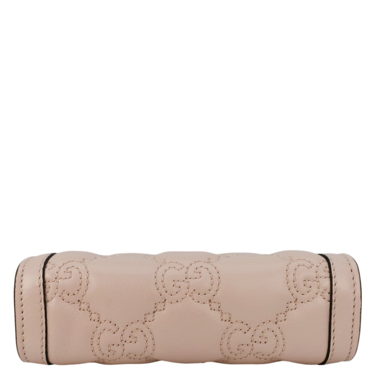 GUCCI Gucci Matelasse Mini Leather Top Handle Crossbody Bag Pink 723776