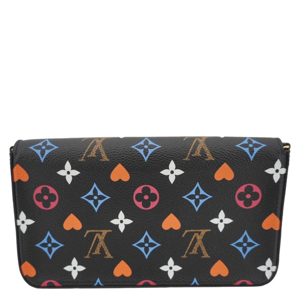 LOUIS VUITTON Pochette Felicie Game On Canvas Crossbody Bag Multicolor