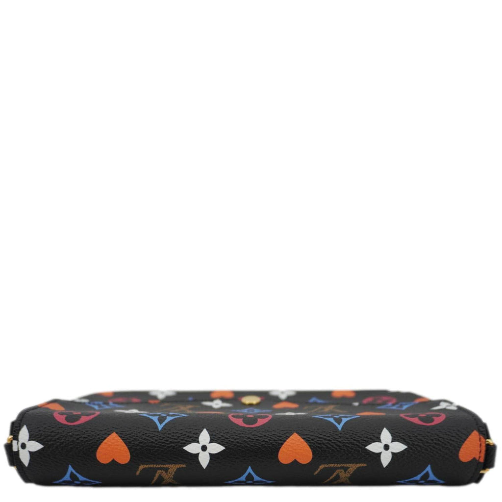 LOUIS VUITTON Pochette Felicie Game On Canvas Crossbody Bag Multicolor