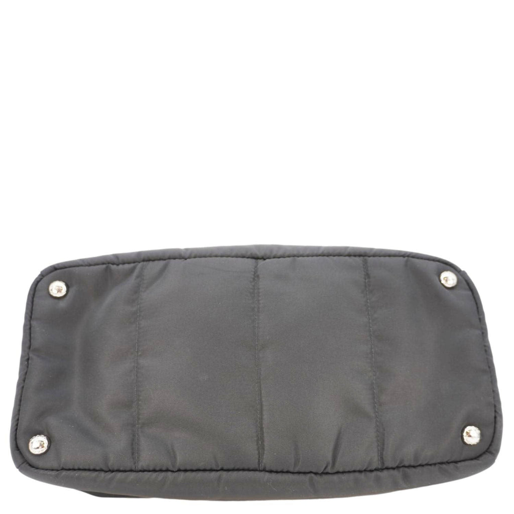 PRADA Tessuto Bomber Nylon Shopping Tote Bag Black