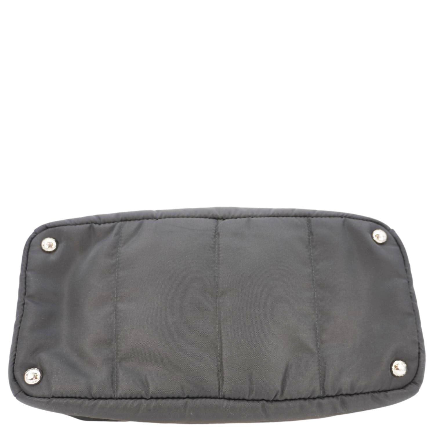 PRADA Tessuto Bomber Nylon Shopping Tote Bag Black