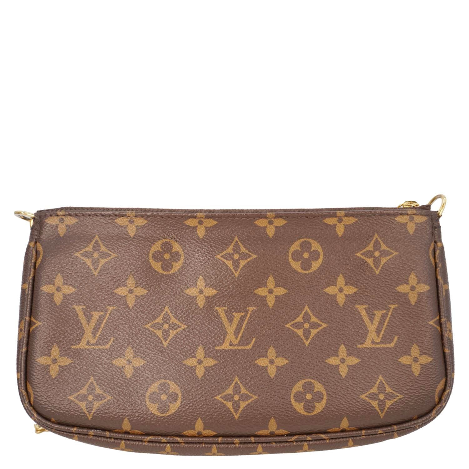 LOUIS VUITTON Multi Pochette Accessoires Monogram Canvas Crossbody Bag Brown