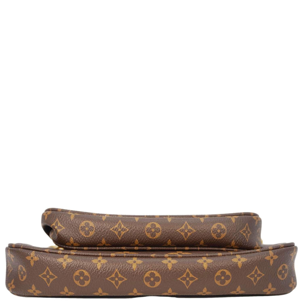 LOUIS VUITTON Multi Pochette Accessoires Monogram Canvas Crossbody Bag Brown