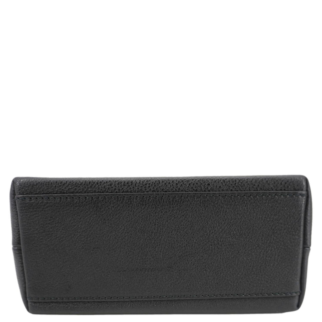 BALENCIAGA Leather Shopping Tote Shoulder Bag Black