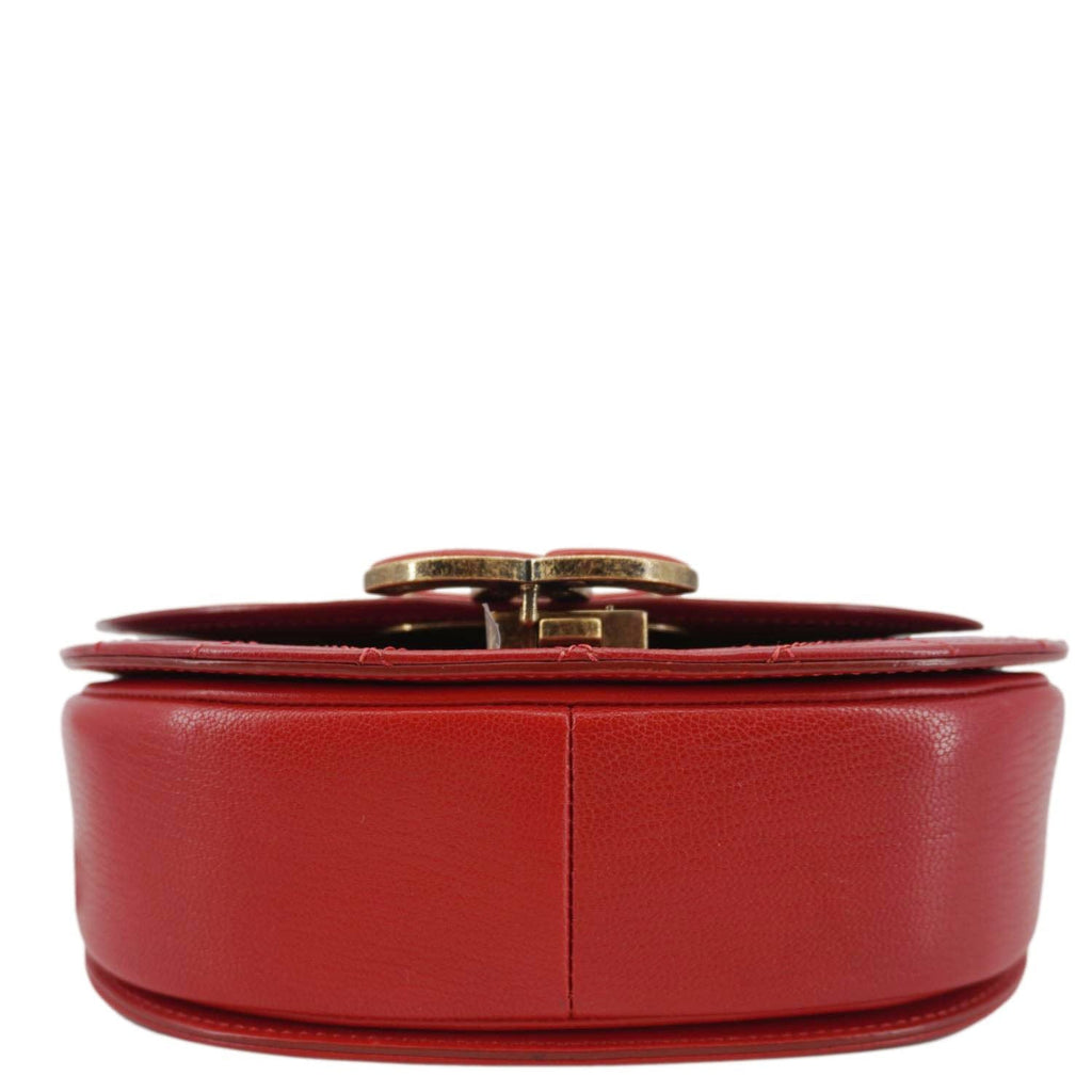 Chanel Coco Curve Flap Small Quilted Calfskin Leather Messenger Bag Red