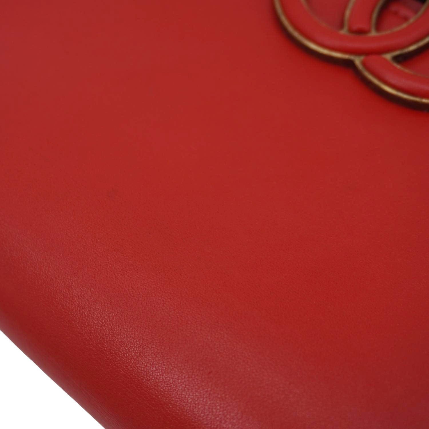 Chanel Coco Curve Flap Small Quilted Calfskin Leather Messenger Bag Red