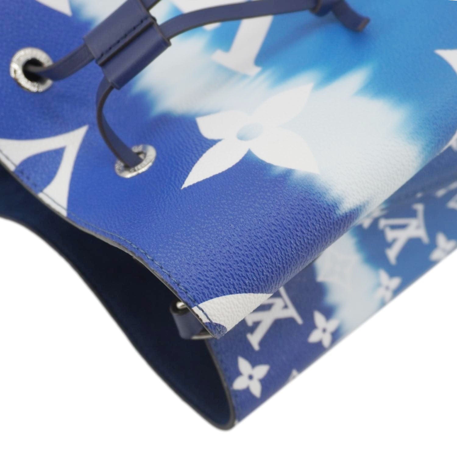 LOUIS VUITTON Escale Neonoe MM Monogram Giant Shoulder Bag Blue