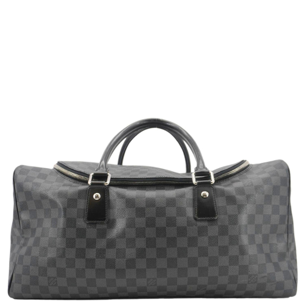 LOUIS VUITTON Roadster Damier Graphite Travel Bag Black