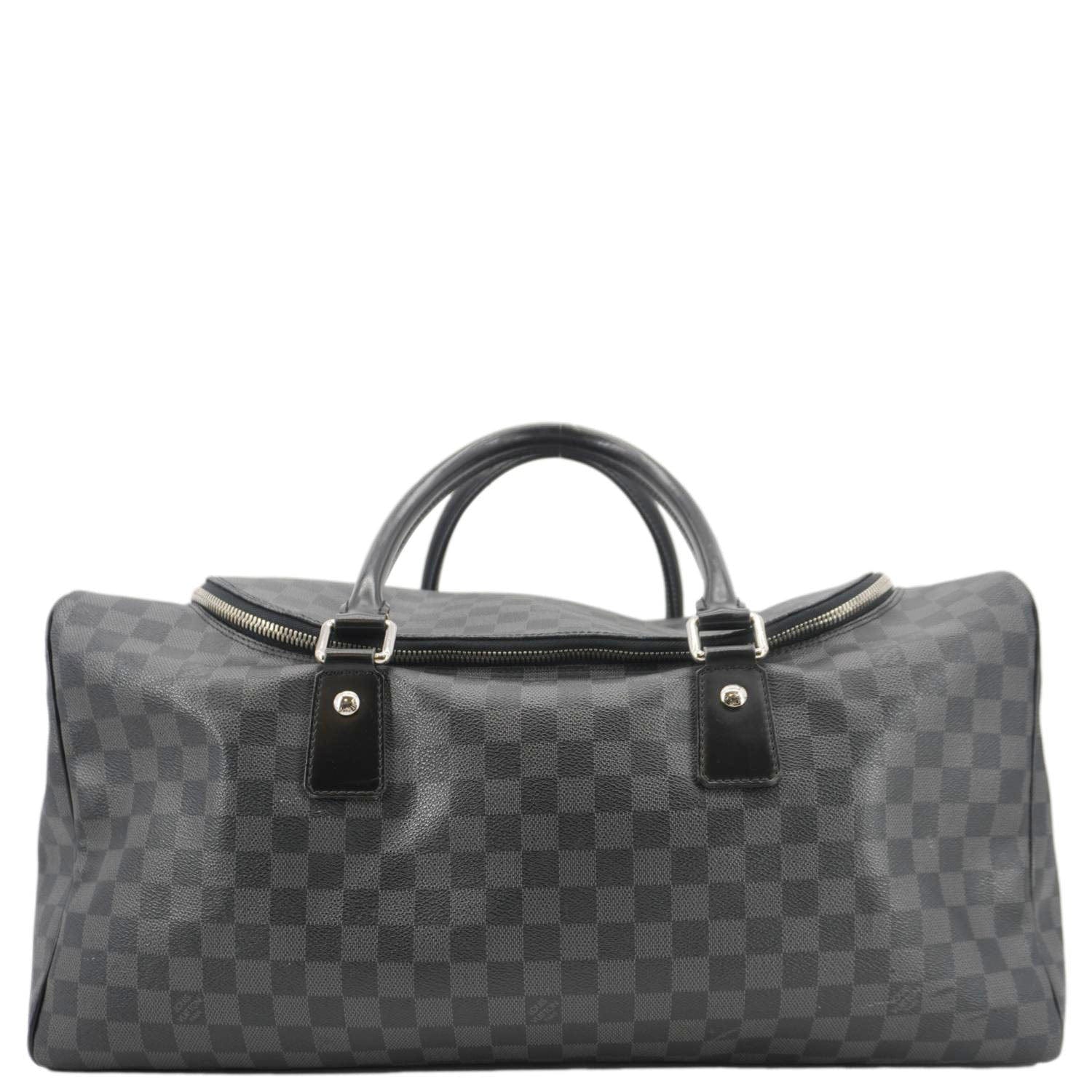 LOUIS VUITTON Roadster Damier Graphite Travel Bag Black