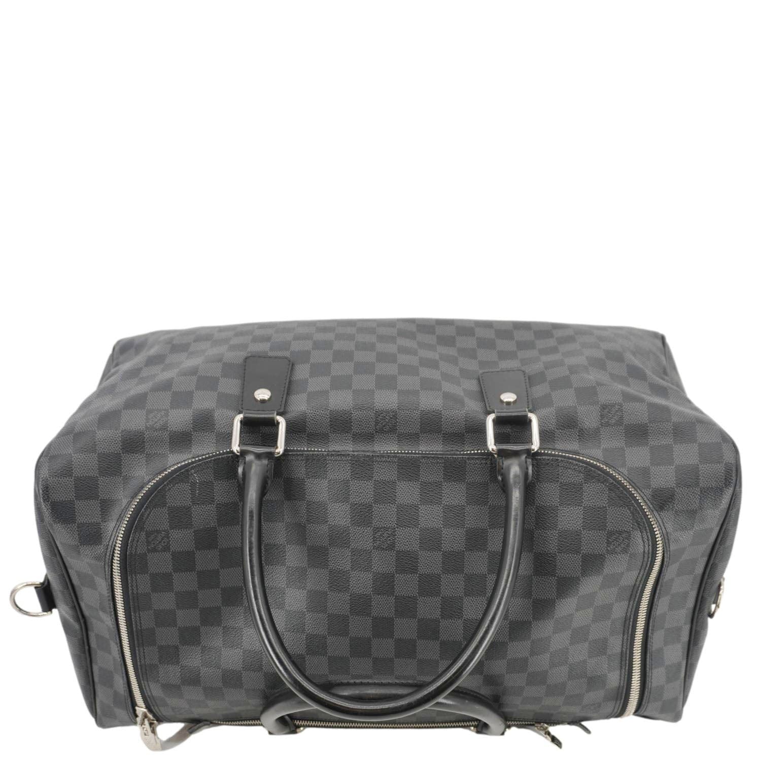 LOUIS VUITTON Roadster Damier Graphite Travel Bag Black