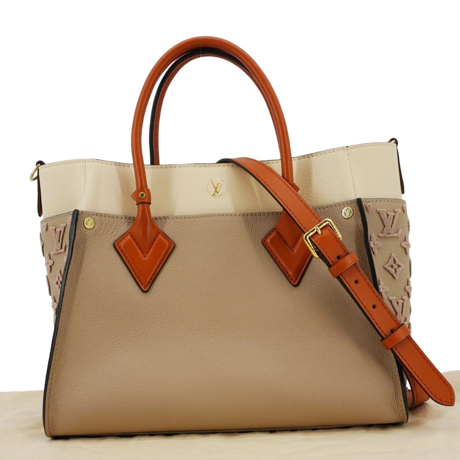 LOUIS VUITTON On My Side MM Monogram Tufting Shoulder Bag Galet