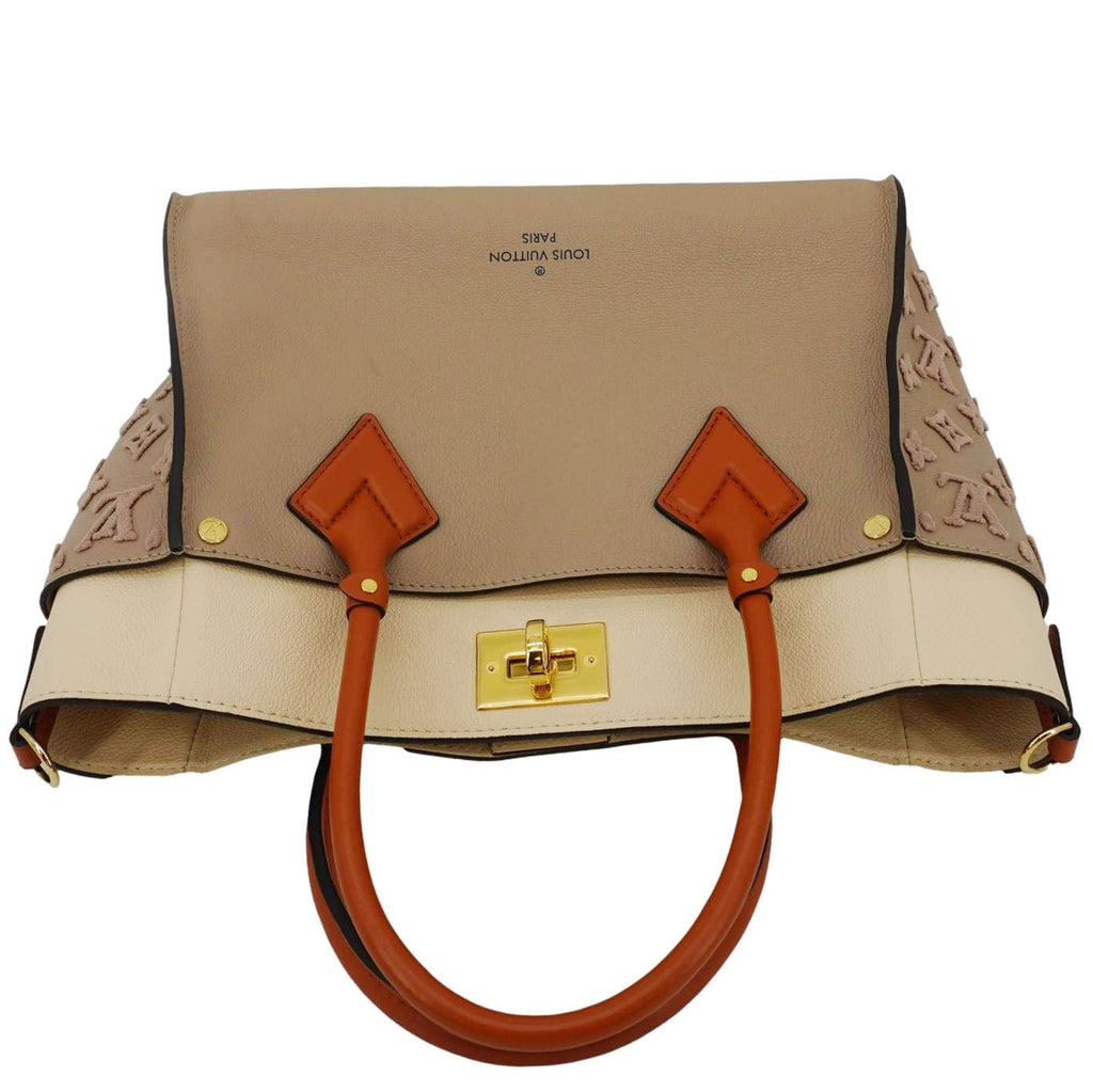 LOUIS VUITTON On My Side MM Monogram Tufting Shoulder Bag Galet