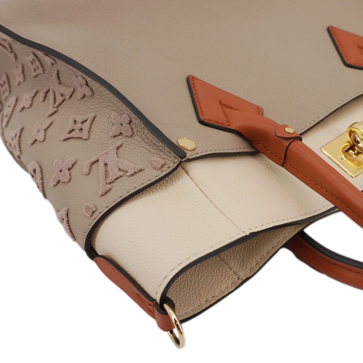 LOUIS VUITTON On My Side MM Monogram Tufting Shoulder Bag Galet