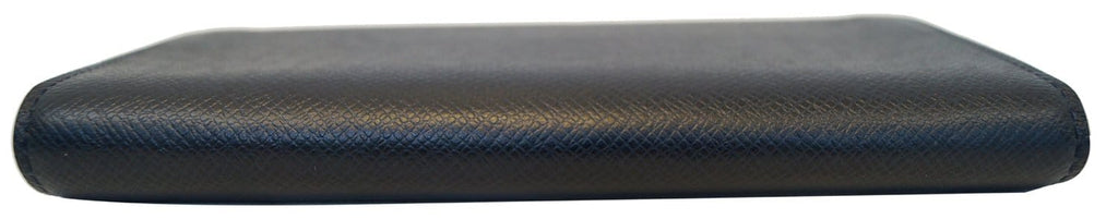 LOUIS VUITTON Brazza Black Taiga Leather Wallet