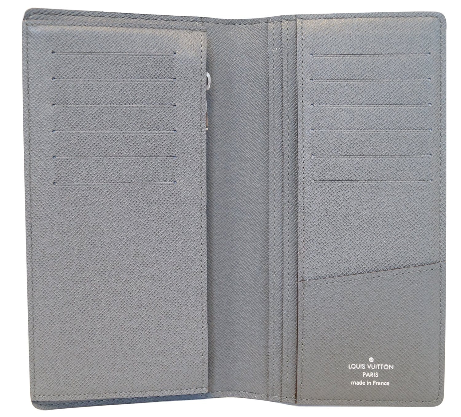 LOUIS VUITTON Brazza Glacier Taiga Leather Wallet