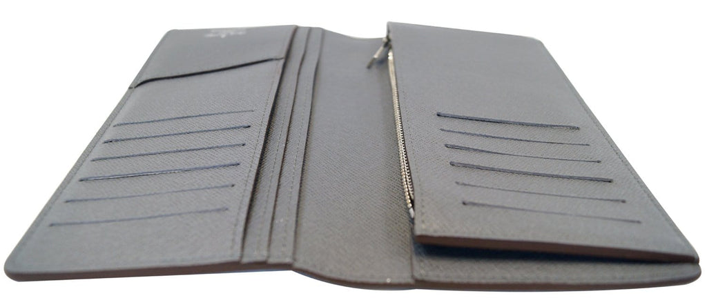 LOUIS VUITTON Brazza Glacier Taiga Leather Wallet