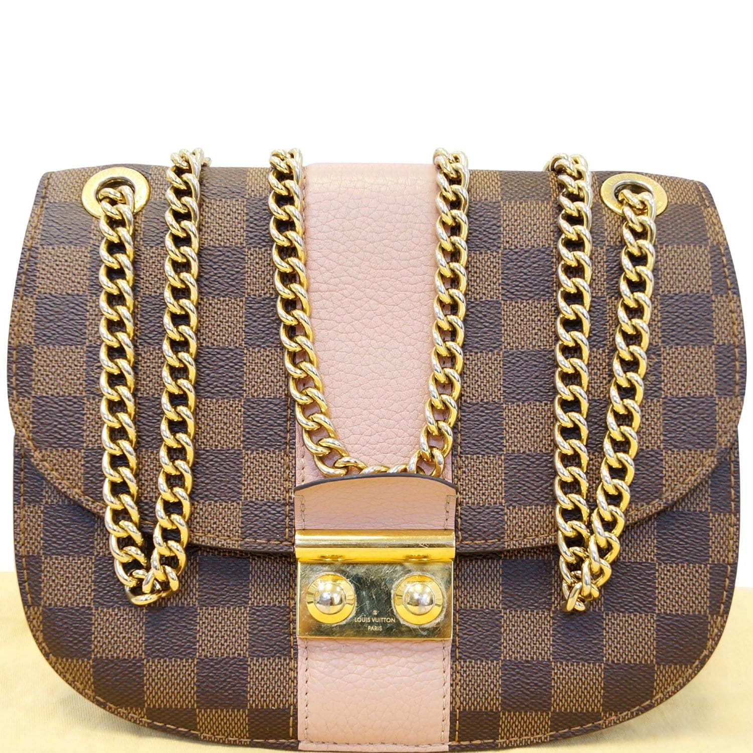 LOUIS VUITTON Wight Damier Ebene Magnolia Shoulder Crossbody Bag