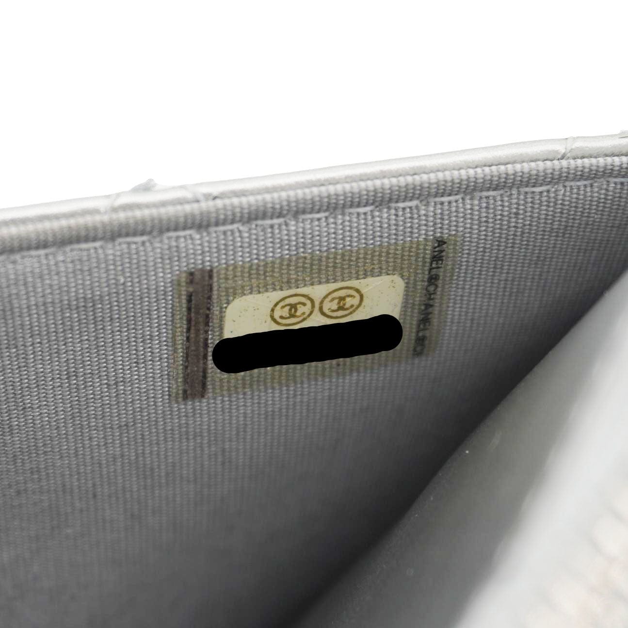 Chanel Golden Class Quilted Leather Wallet on Chain Bag Silver