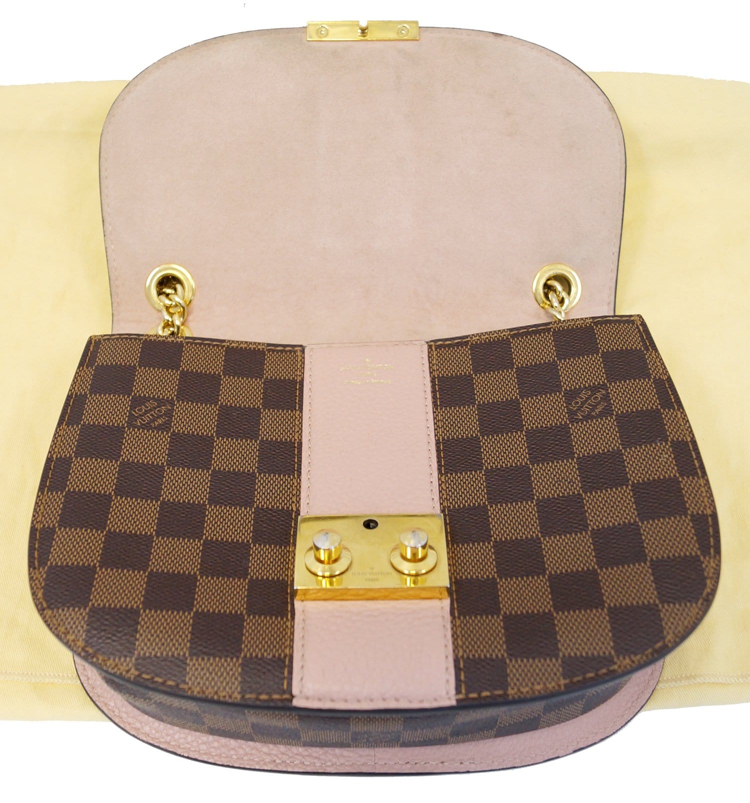 LOUIS VUITTON Wight Damier Ebene Magnolia Shoulder Crossbody Bag