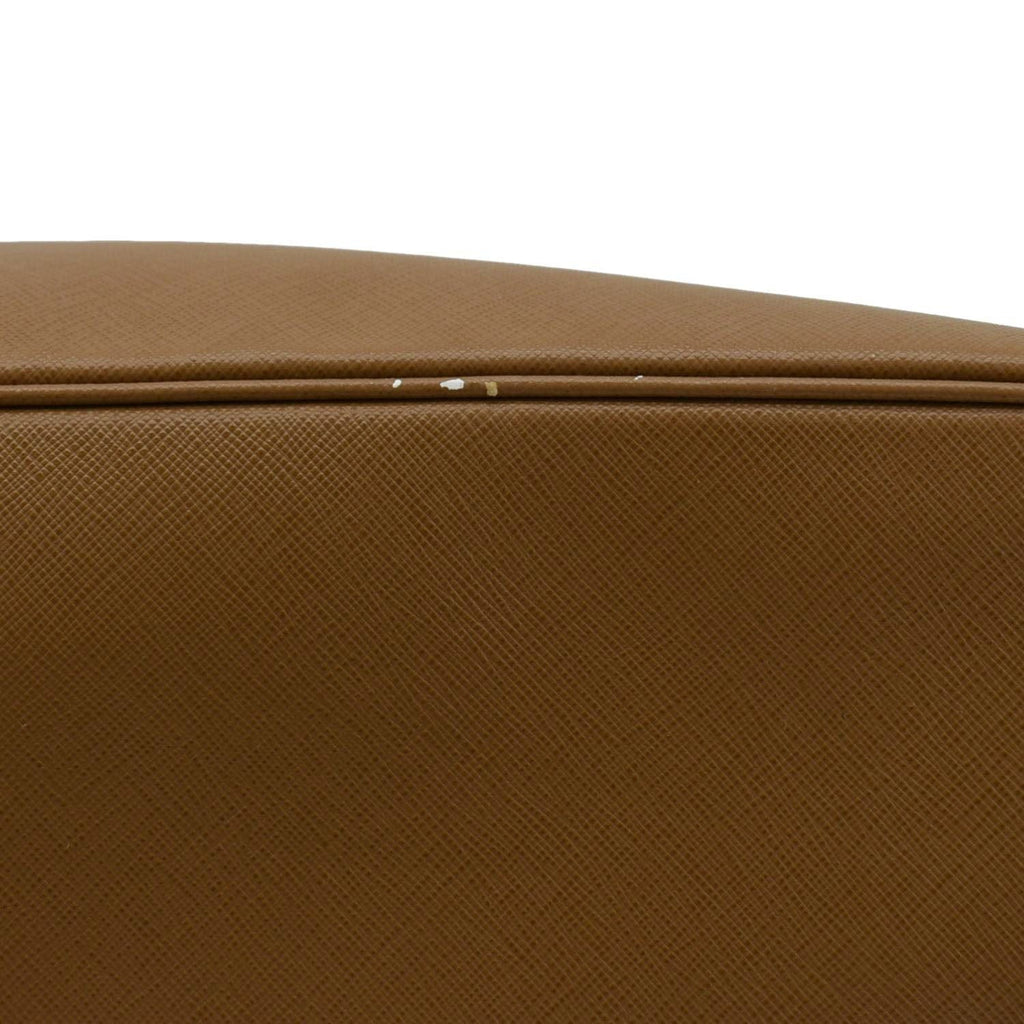 PRADA Promenade Saffiano Leather Satchel Bag Light Brown