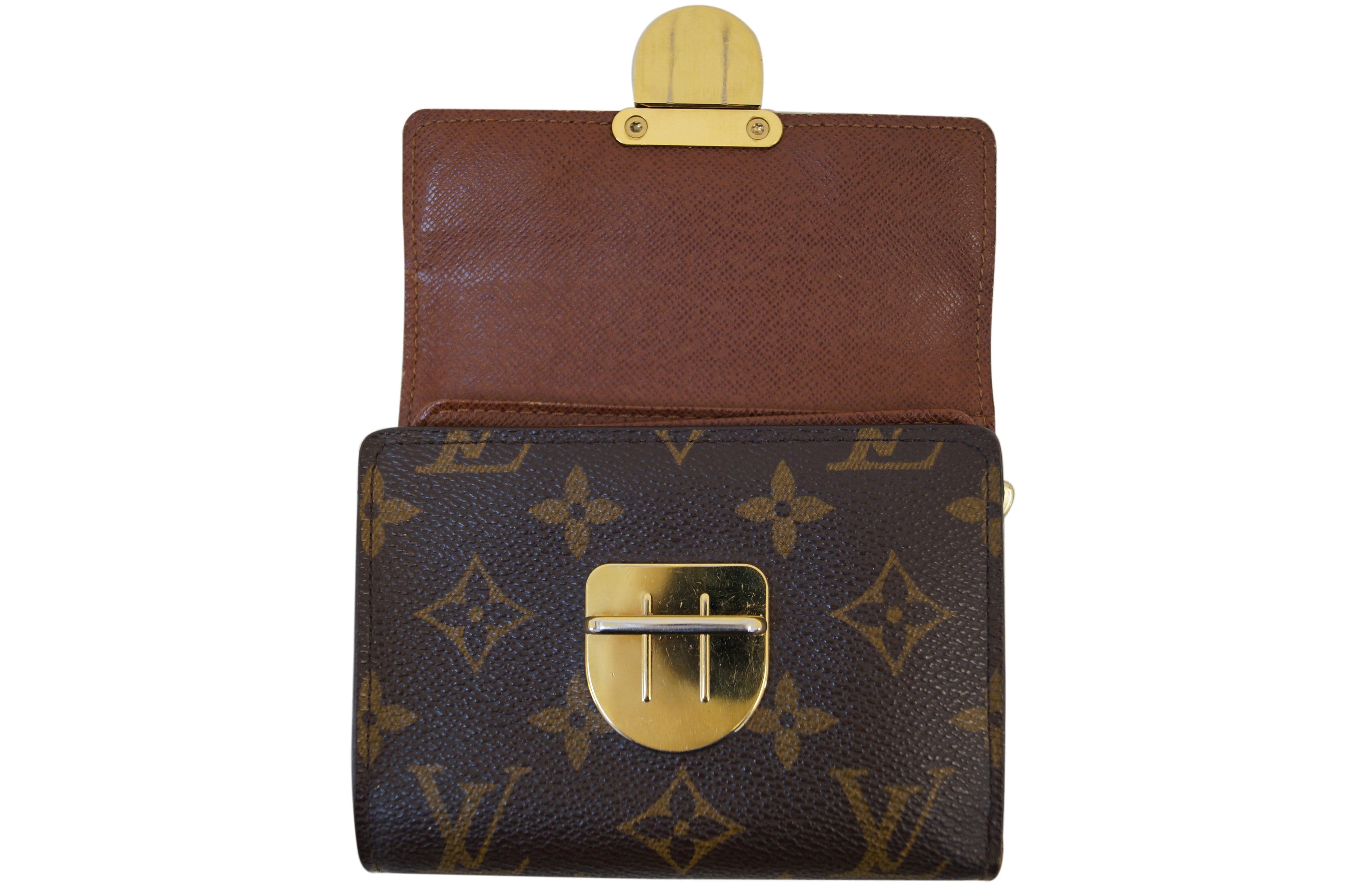 LOUIS VUITTON Monogram Canvas Brown Koala Wallet TT1215