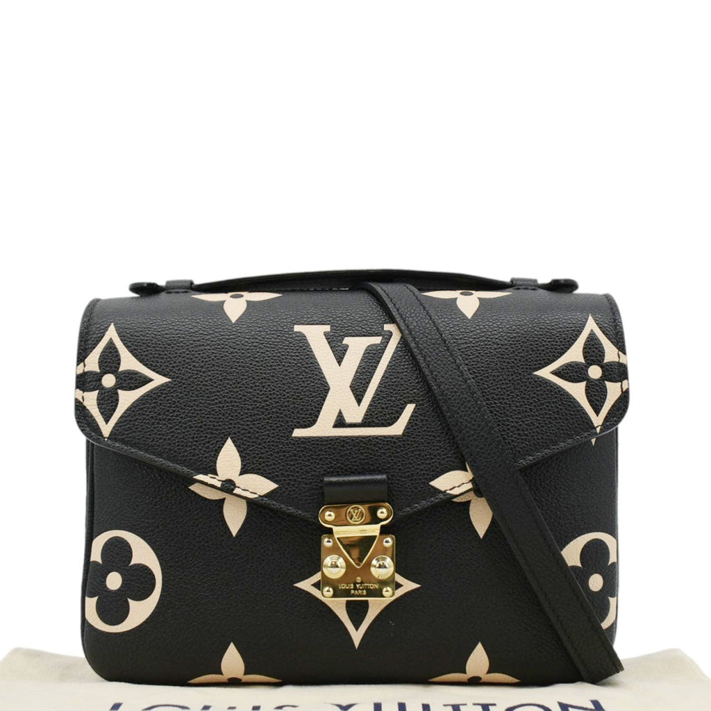 LOUIS VUITTON Metis Pochette Empreinte Leather Crossbody Bag Bicolor