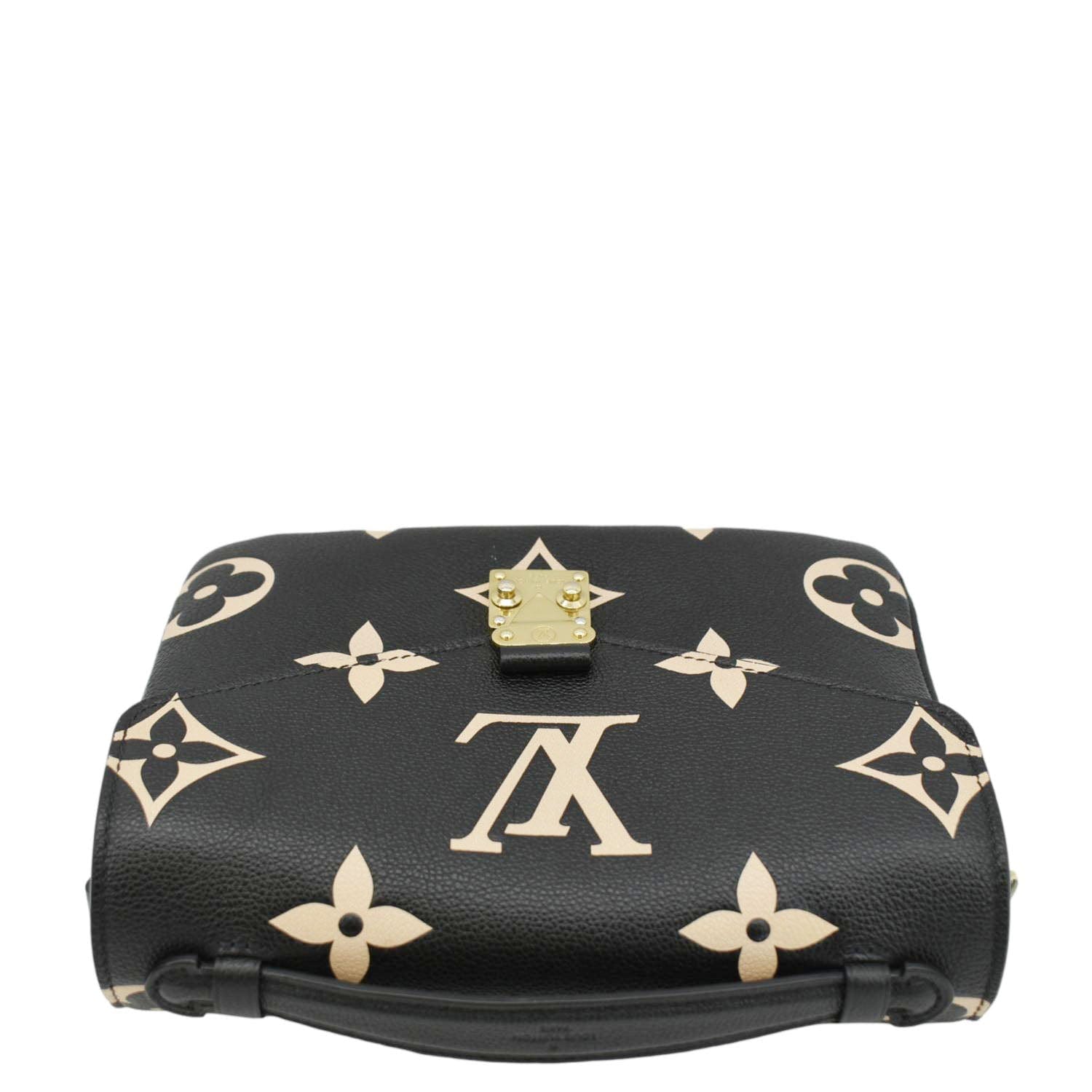 LOUIS VUITTON Metis Pochette Empreinte Leather Crossbody Bag Bicolor