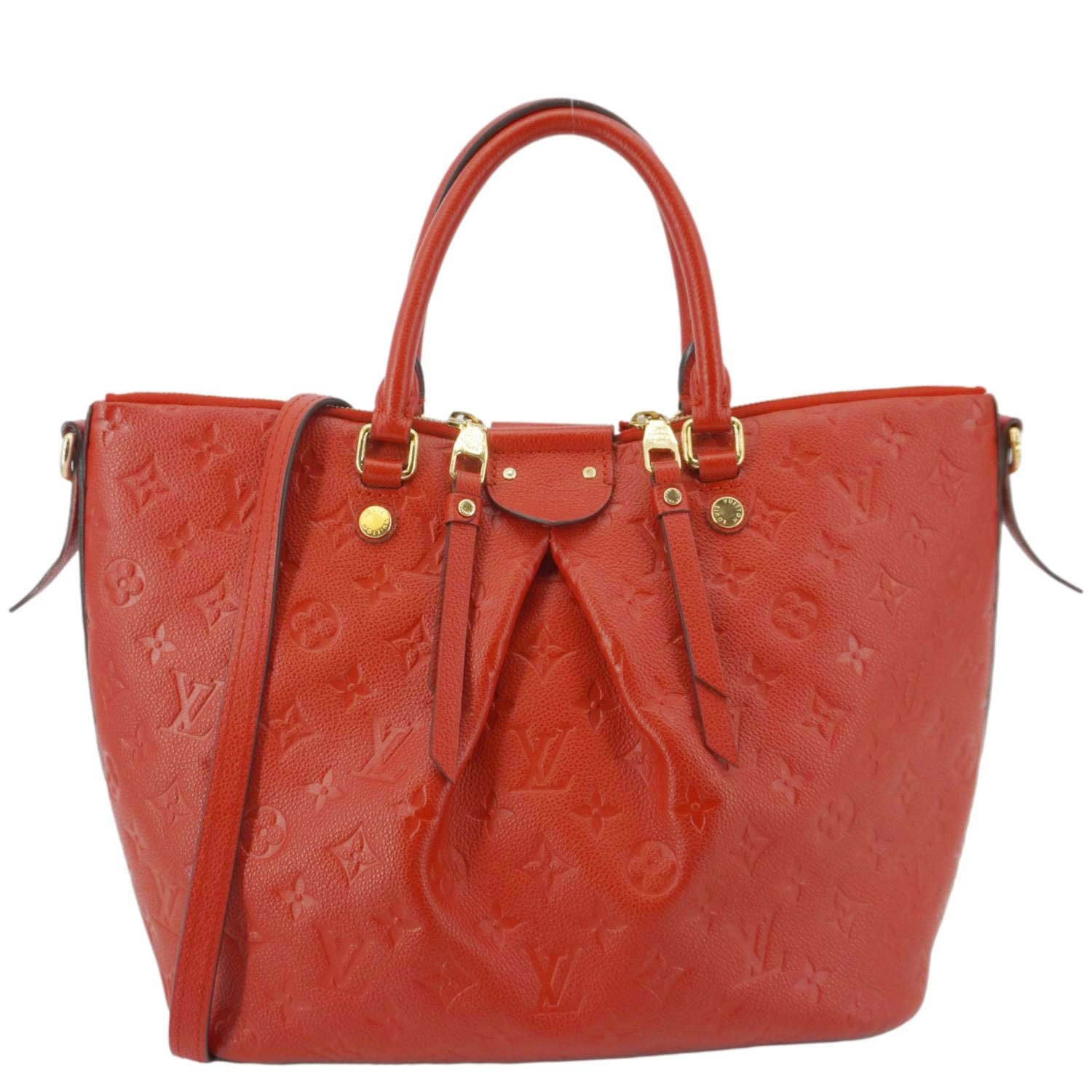 LOUIS VUITTON Mazarine PM Monogram Empreinte Shoulder Bag Red