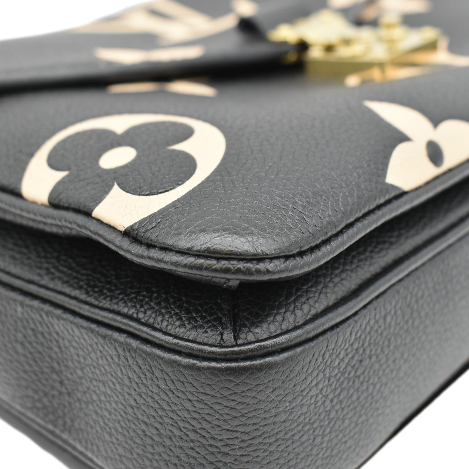 LOUIS VUITTON Metis Pochette Empreinte Leather Crossbody Bag Bicolor