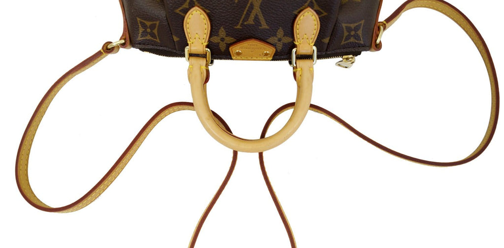 LOUIS VUITTON Nano Turenne Brown Monogram Canvas  Crossbody Bag