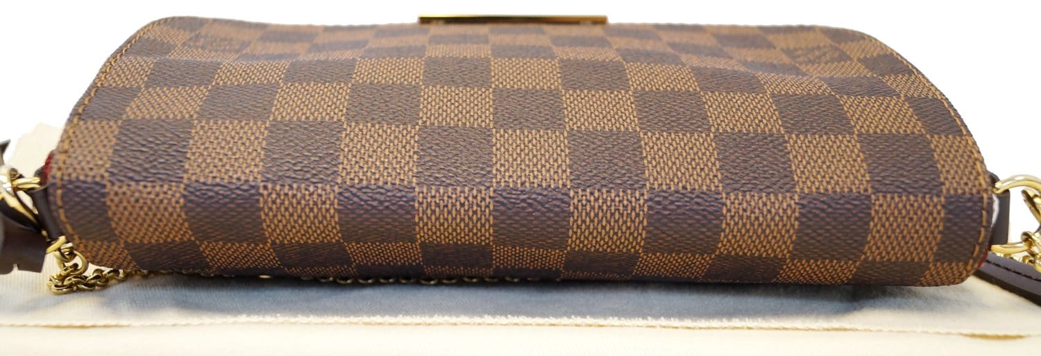 LOUIS VUITTON Damier Ebene Favorite PM Crossbody Bag