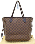 LOUIS VUITTON Neverfull MM Damier Ebene  Tote Shoulder Bag