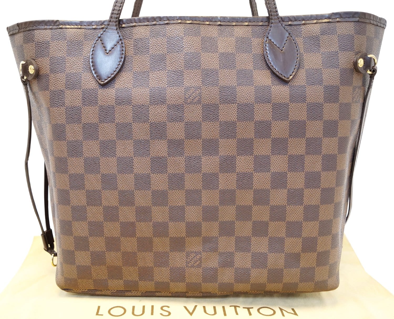 LOUIS VUITTON Neverfull MM Damier Ebene  Tote Shoulder Bag