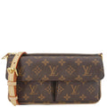 LOUIS VUITTON Vivacite Monogram Canvas Crossbody Bag Brown