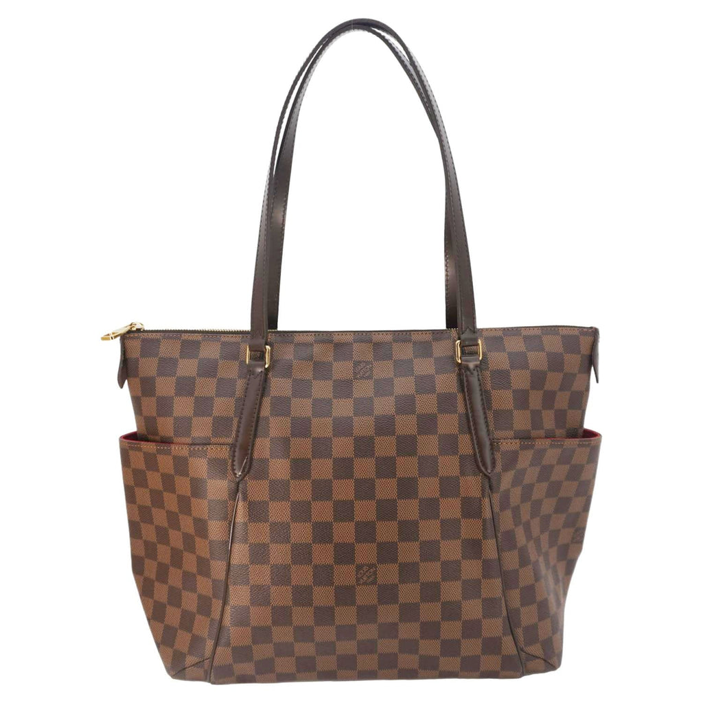 LOUIS VUITTON Totally Damier Ebene Shoulder Bag Brown
