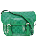 GUCCI Kids Gucci Supreme Canvas Shoulder Bag Green 664145