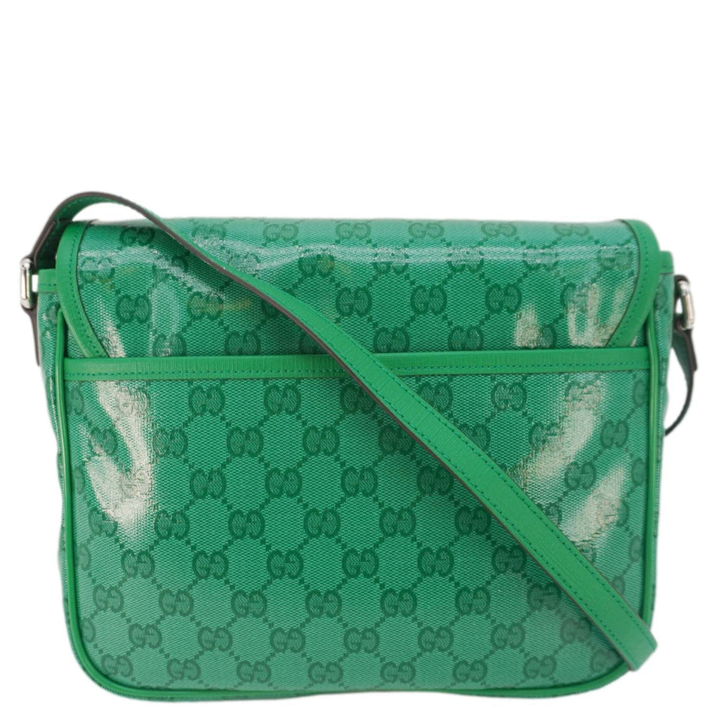 GUCCI Kids Gucci Supreme Canvas Shoulder Bag Green 664145