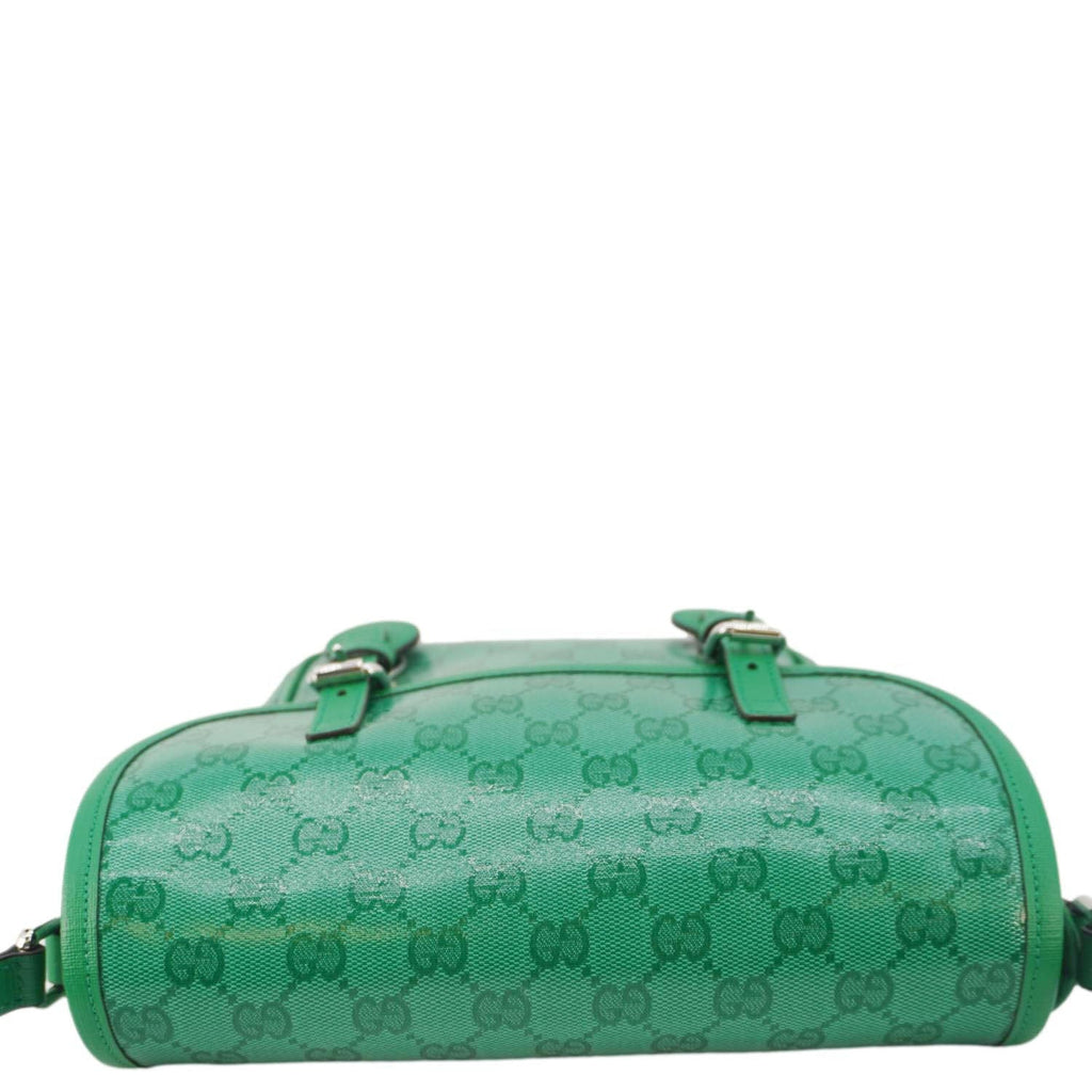 GUCCI Kids Gucci Supreme Canvas Shoulder Bag Green 664145