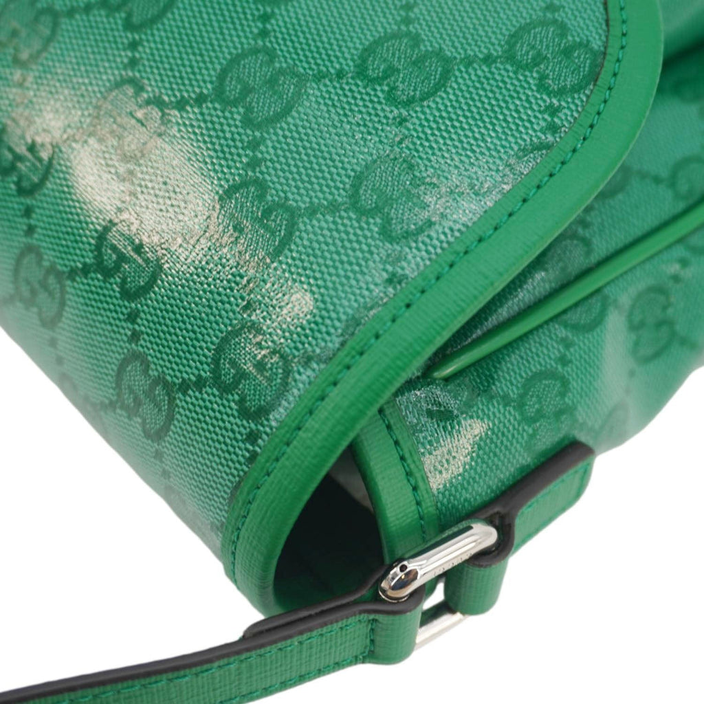 GUCCI Kids Gucci Supreme Canvas Shoulder Bag Green 664145