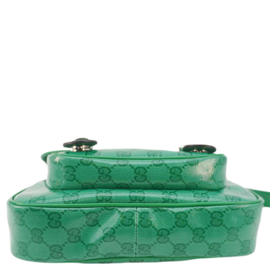 GUCCI Kids Gucci Supreme Canvas Shoulder Bag Green 664145