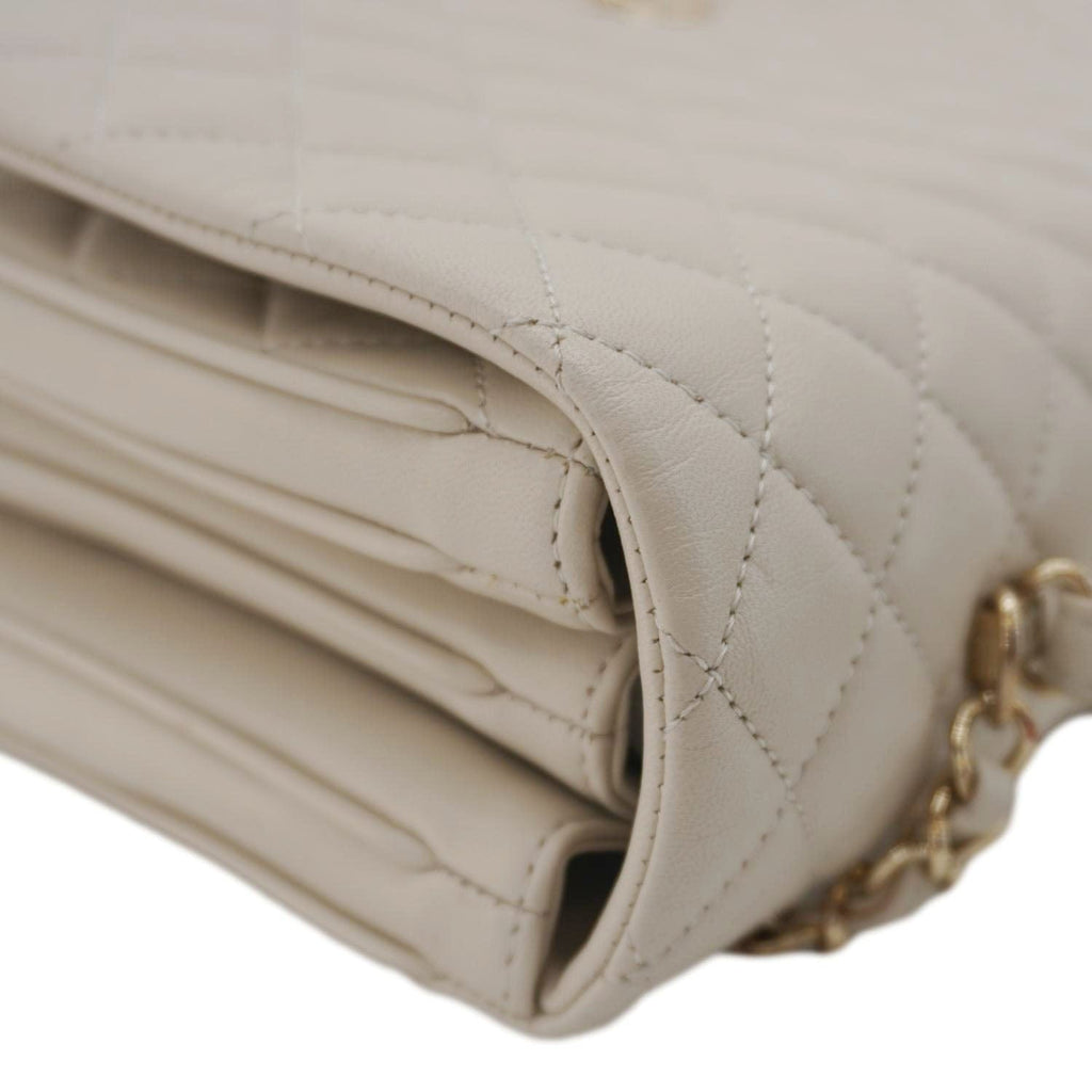 Chanel Citizen Chic Flap Medium Quilted Leather Crossbody Bag White
